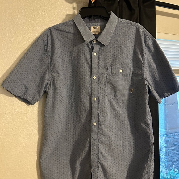 Vans XL Blue Button Up Short Sleeve - Picture 4 of 4